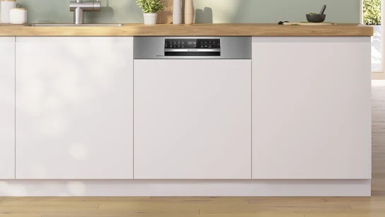 Serie 6 Teilintegrierter Geschirrspüler 60 cm Gebürsteter Stahl SMI6ECS12E