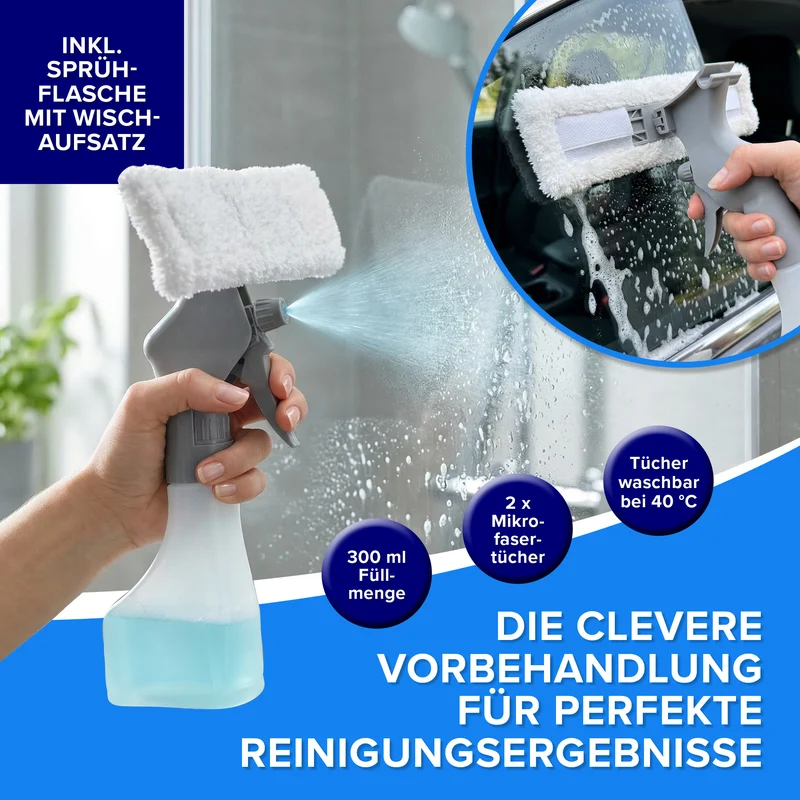Akku-Fensterreiniger - Weiß-Schwarz