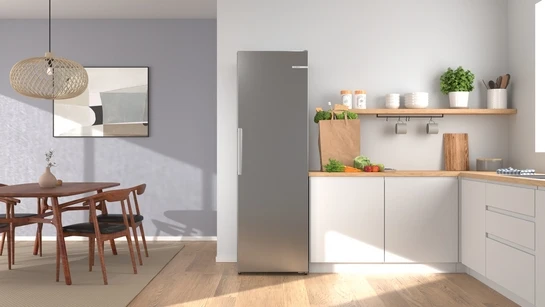 Serie 4 Freistehender Gefrierschrank 186.2 x 59.5 cm Metall-Optik GSN36VLDG