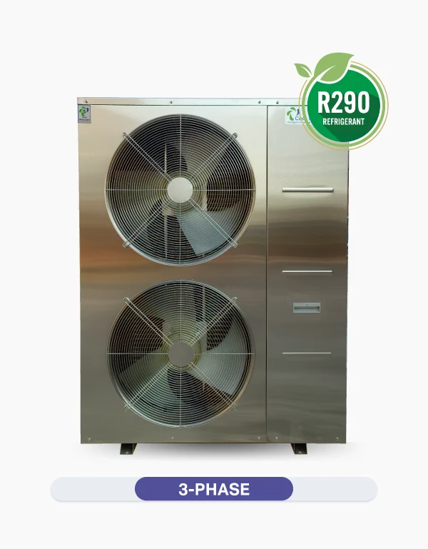 9.0kW - 40kW | 3-Phase | R32 | 60°C | ASHP | CE-iH40+3PH