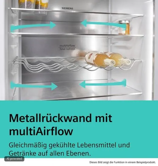 iQ300 Kühl-Gefrier-Kombination, mehrtürig 183 x 90.5 cm Gebürsteter schwarzer Stahl AntiFingerprint, Total noFrost KF96NAXEA