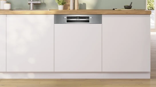 Serie 4 Teilintegrierter Geschirrspüler 60 cm Gebürsteter Stahl SMI4EAS28E