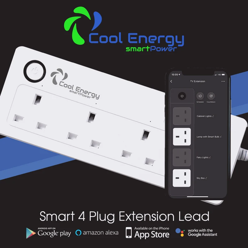 Cool Energy Smart 4 Plug Extension Lead