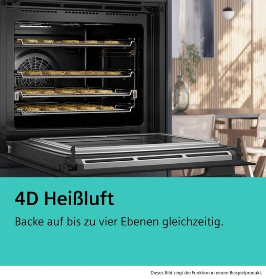 iQ700 Einbau-Kompaktbackofen mit Mikrowellenfunktion 60 x 45 cm Schwarz, Edelstahl CM776GKB1