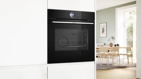 Serie 8 Einbau-Dampfbackofen 60 x 60 cm Schwarz HSG7364B1