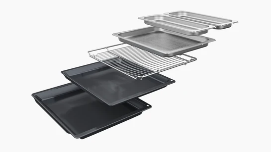 Serie 8 Einbau-Dampfbackofen 60 x 60 cm Schwarz HSG7364B1
