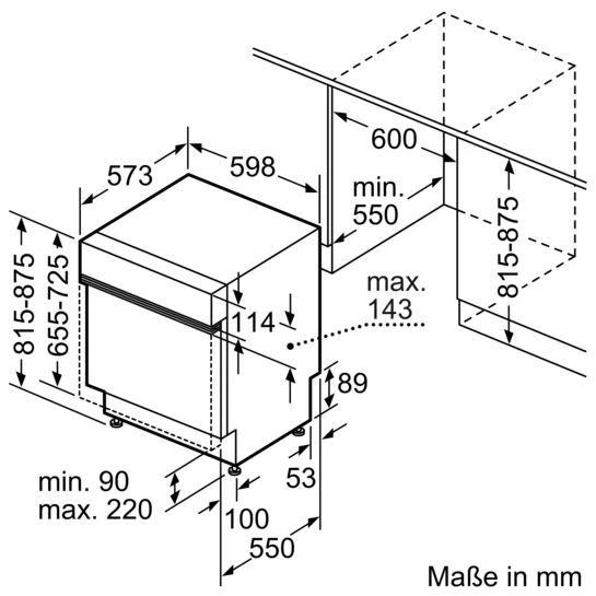 Serie 4 Teilintegrierter Geschirrspüler 60 cm Gebürsteter Stahl SMI4EVS08E
