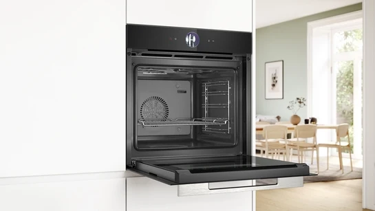 Serie 8 Einbau-Backofen 60 x 60 cm Schwarz HBG7363B1