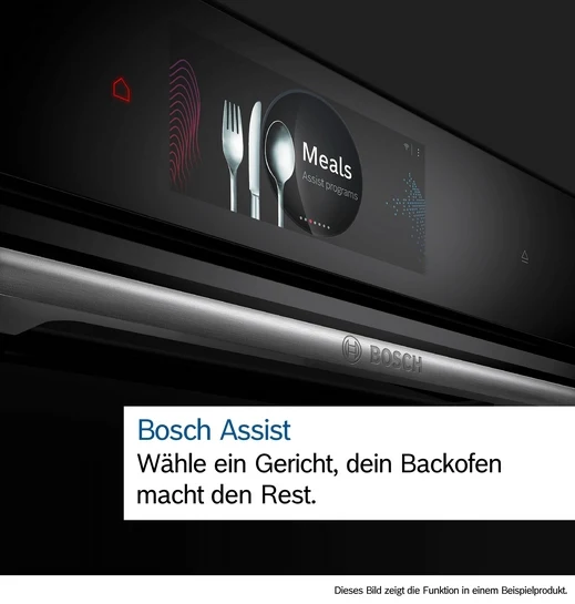 Serie 8 Einbau-Backofen 60 x 60 cm Schwarz HBG7363B1