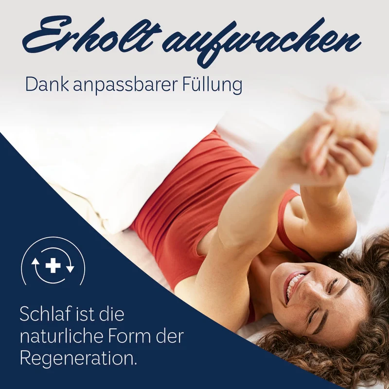 Microfaser Kopfkissen gesteppt - 80 x 80 cm - 2er-Set