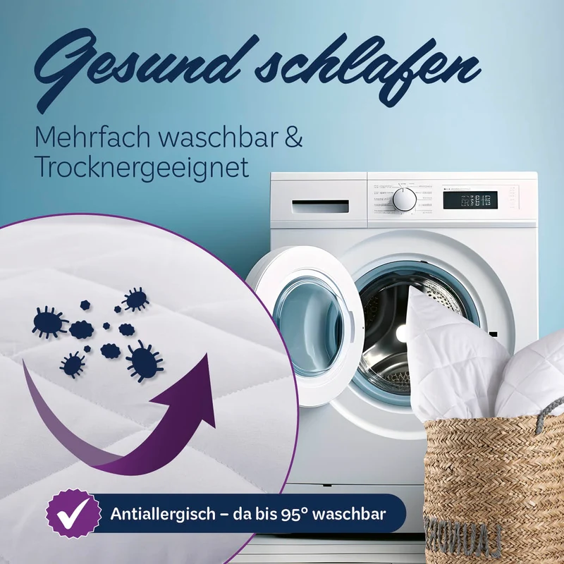 Microfaser Kopfkissen gesteppt - 80 x 80 cm - 2er-Set