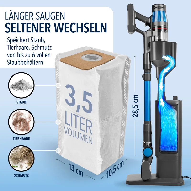 Staubbeutel 10er-Set für CLEANmaxx AeroTec 500 Absaugstation - 3,5 l