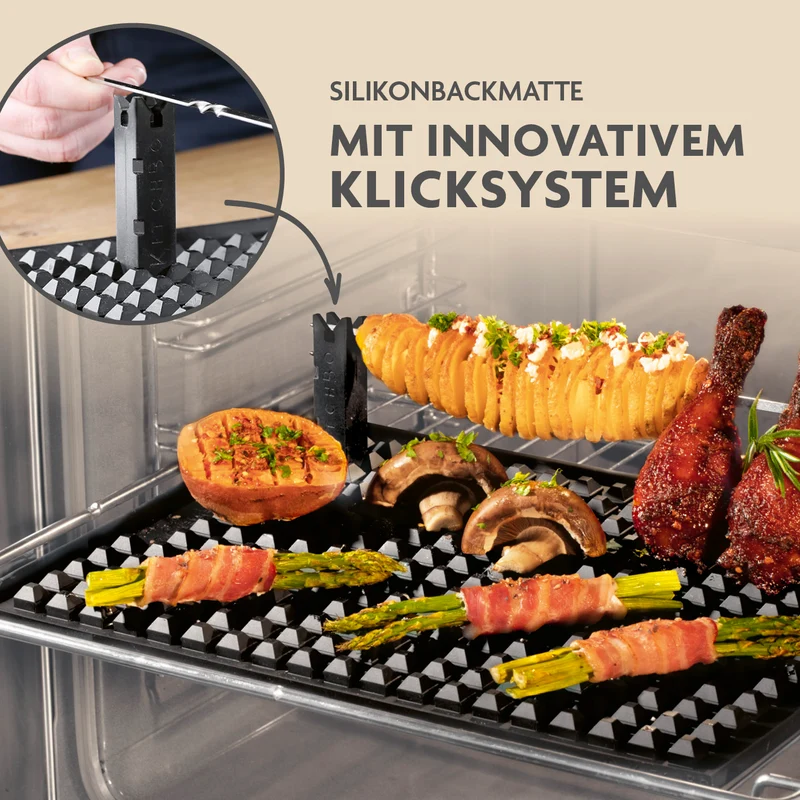 Starter Set - Silikon-Backmatte inkl. 2 Spieße + 4 Steine + 1 Schwamm