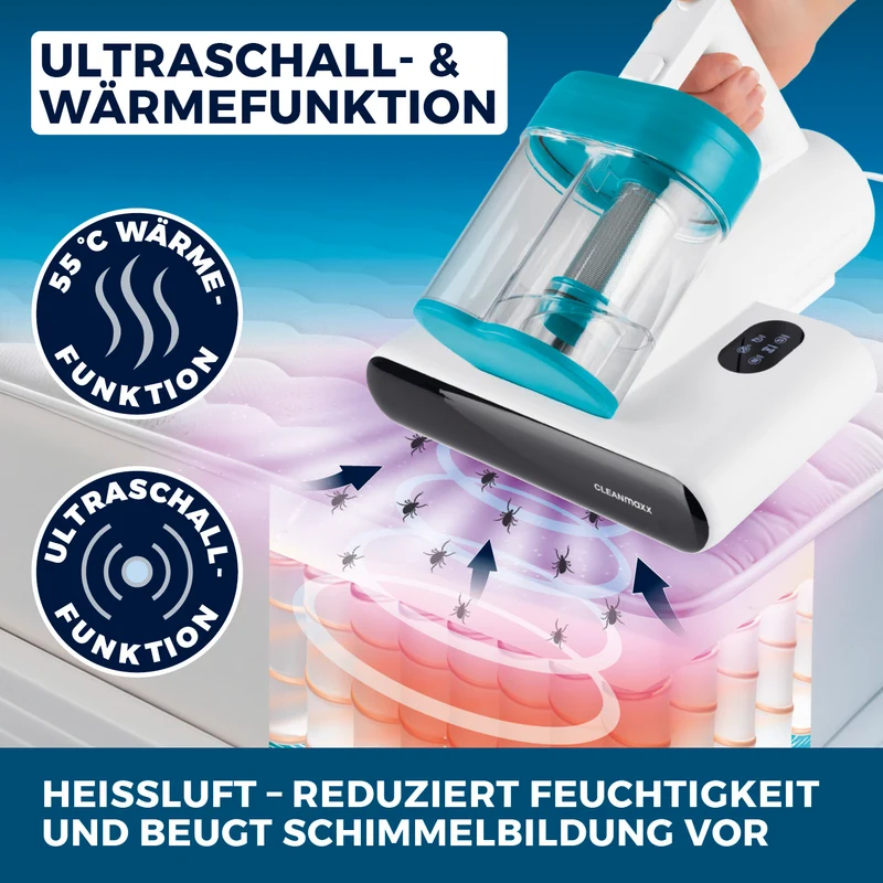 Milbensauger Rotation - blau/weiß