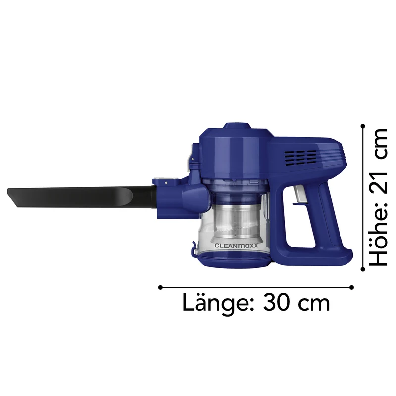 Akku-Zyklon-Staubsauger - blau/silber