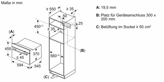 Serie 8 Einbau-Mikrowelle Schwarz CEG732XB1