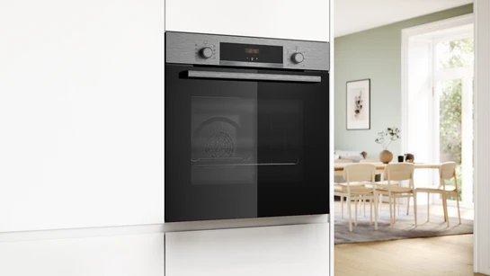 Serie 4 Einbau-Backofen 60 x 60 cm Edelstahl HBA514BS3