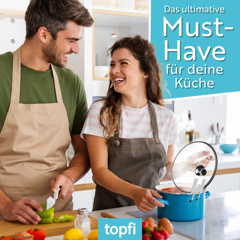 Topfdeckelhalter für Töpfe & Pfannen - 2er-Set