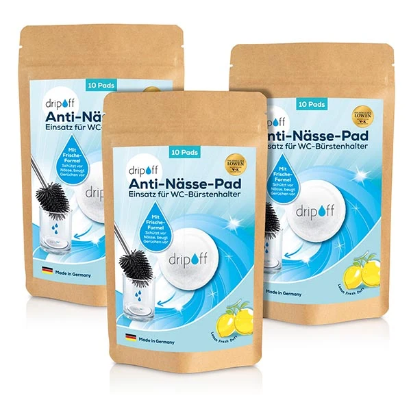 Anti-Nässe-Pad - Einsatz für WC-Bürstenhalter - 30er-Set