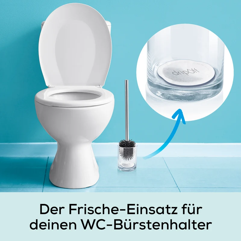 Anti-Nässe-Pad - Einsatz für WC-Bürstenhalter - 30er-Set