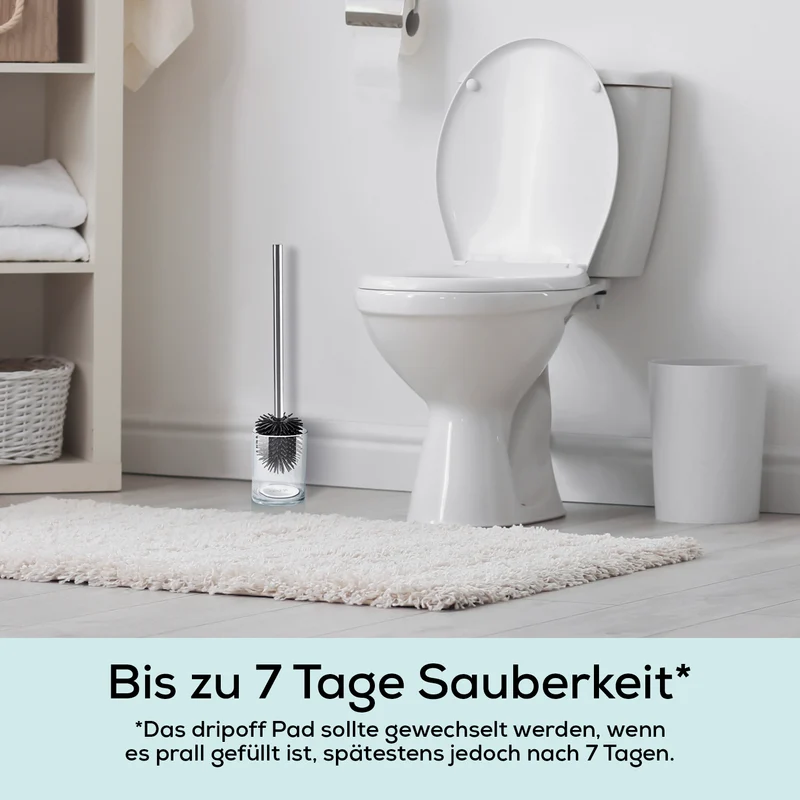 Anti-Nässe-Pad - Einsatz für WC-Bürstenhalter - 30er-Set