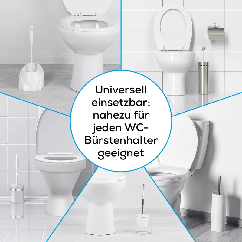 Anti-Nässe-Pad - Einsatz für WC-Bürstenhalter - 30er-Set