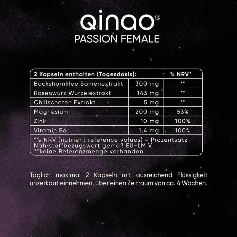 Nahrungsergänzungsmittel PASSION FEMALE & MALE - 2er-Set (2x 90 Kapseln)