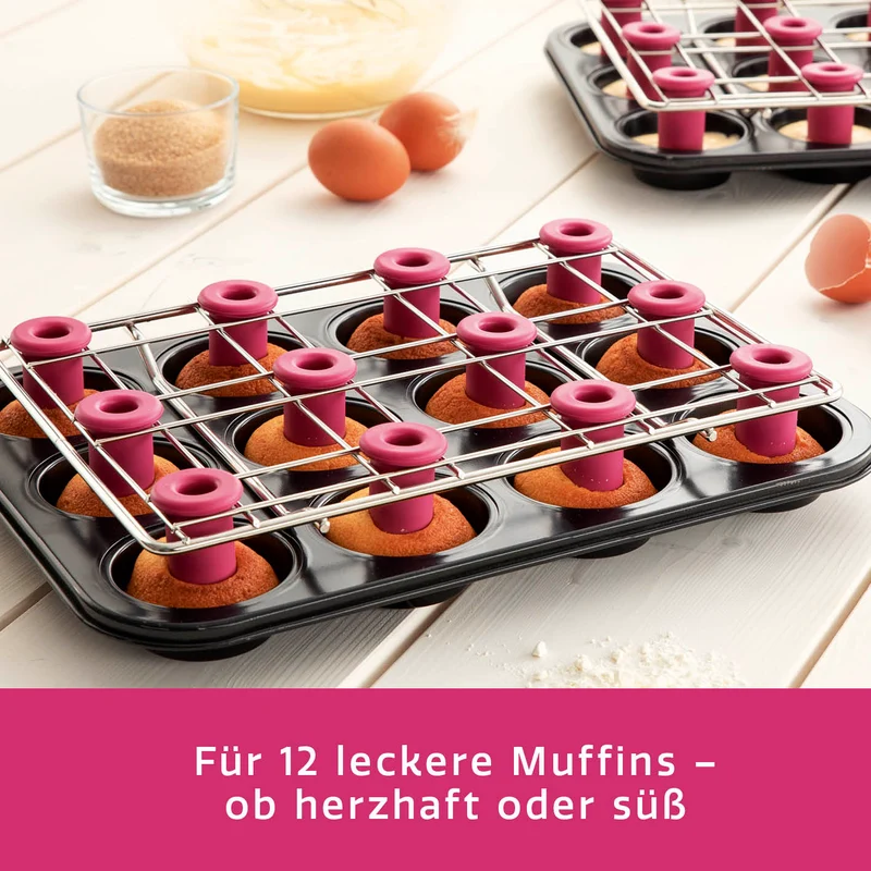 CuCap Backform + Zentrierungshilfe + Silikon-Backförmchen
