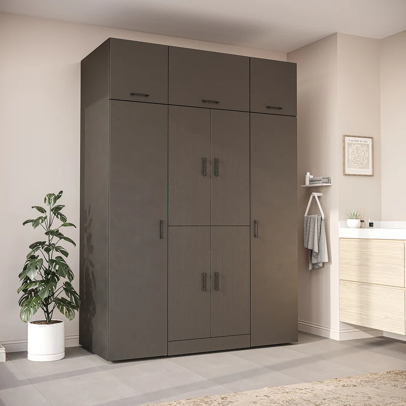 Roomart Waschmaschinenschrank DORA-I, 160 cm breit, für Waschmaschine und Trockner mit 2 Hochschränken, in 5 Farben