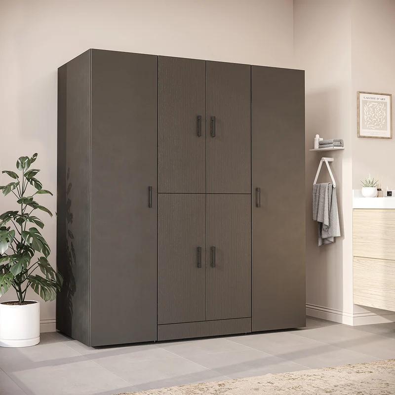 Roomart Waschmaschinenschrank DORA-I, 160 cm breit, für Waschmaschine und Trockner mit 2 Hochschränken, in 5 Farben