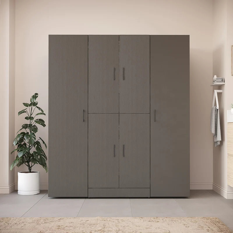 Roomart Waschmaschinenschrank DORA-I, 160 cm breit, für Waschmaschine und Trockner mit 2 Hochschränken, in 5 Farben