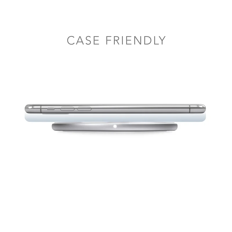 Wireless Ladegerät Aura lite 15W - silber