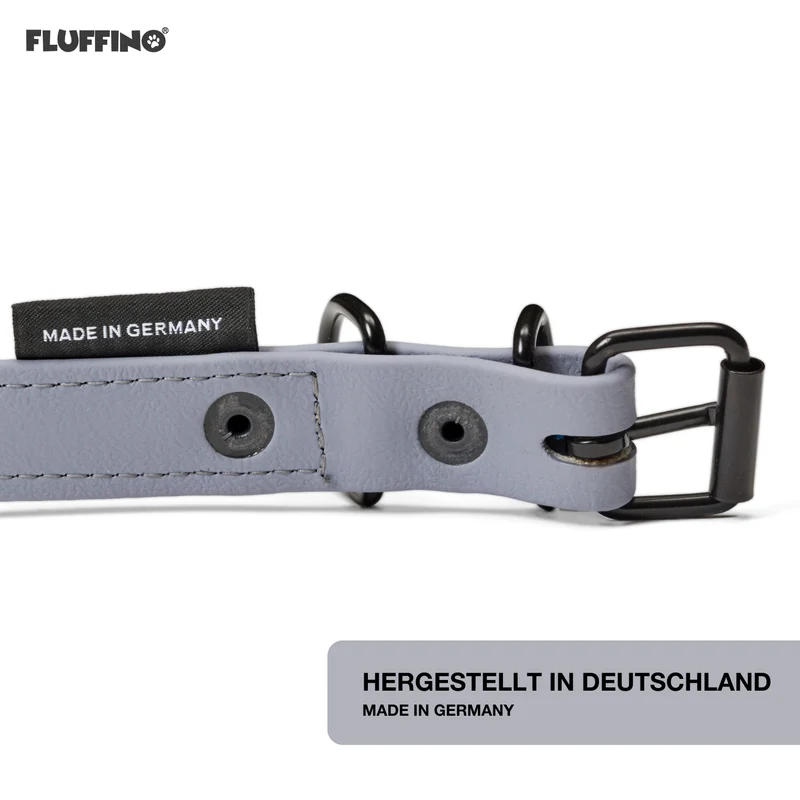 BioThane Hundeleine - 3-Fach verstellbar - 220 cm - Grau