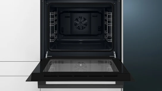 iQ100 Einbau-Backofen 60 x 60 cm Schwarz, Edelstahl HB013FBB1