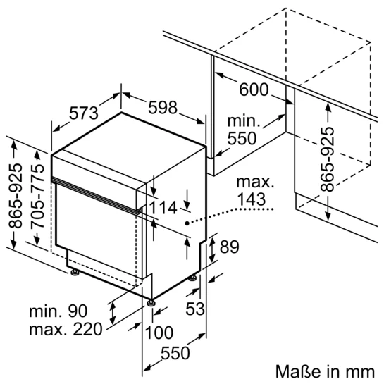 Serie 4 Teilintegrierter Geschirrspüler 60 cm Gebürsteter Stahl, XXL SBI4ECS28E