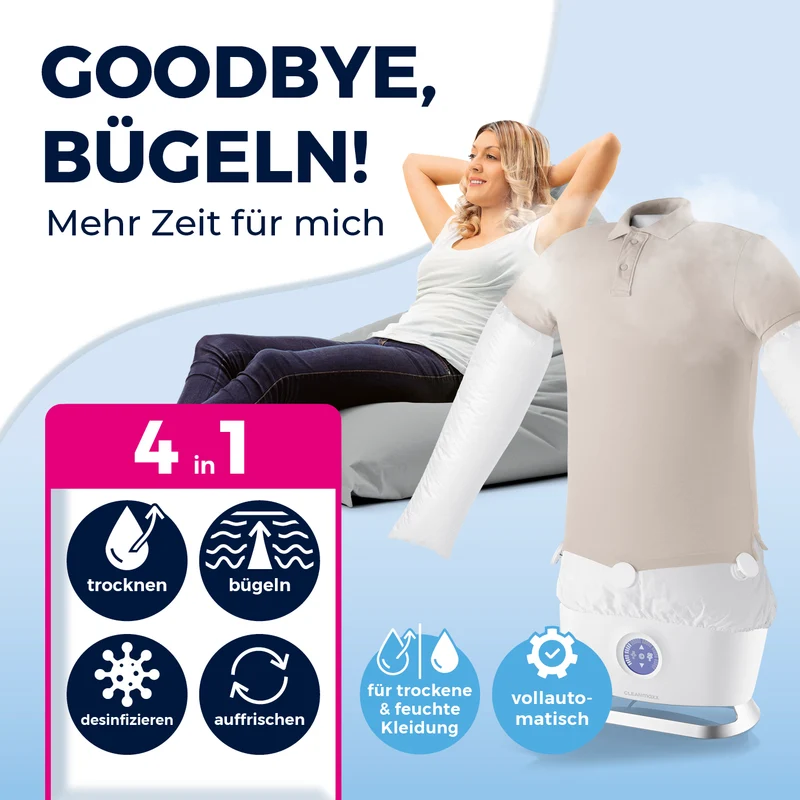 Hemdenbügler PRO STEAM - Weiß