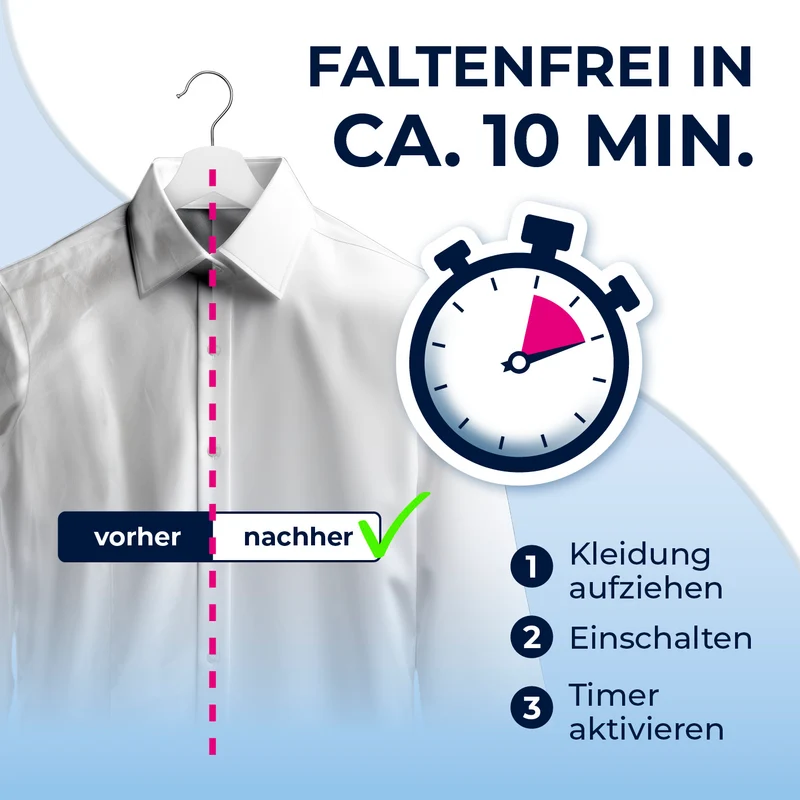 Hemdenbügler PRO - Weiß/Silber