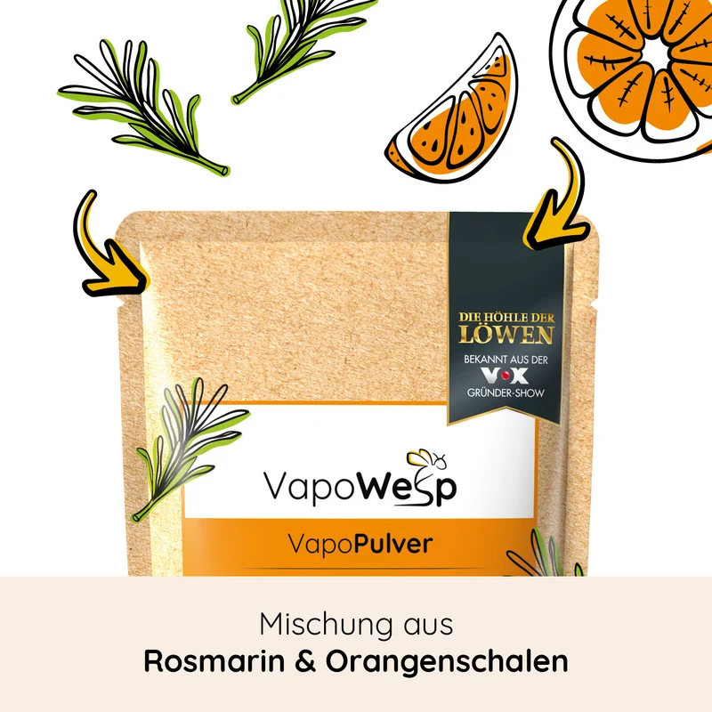 Räucherbox inkl. Orange & Rosemary (3x je 100 g / 1x 50 g)