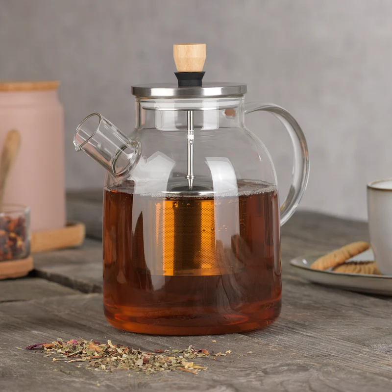 TEEKANNE Glaskanne mit Teesieb - 1,5 l