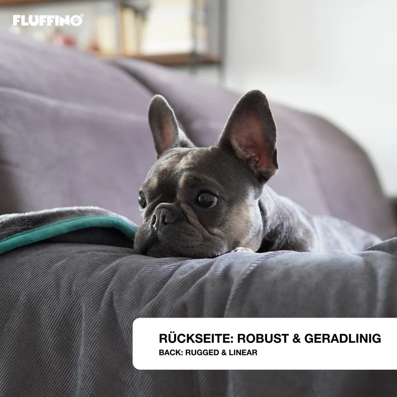 Hundedecke/ Wendedecke /Kuscheldecke - 150x100 cm - Grau