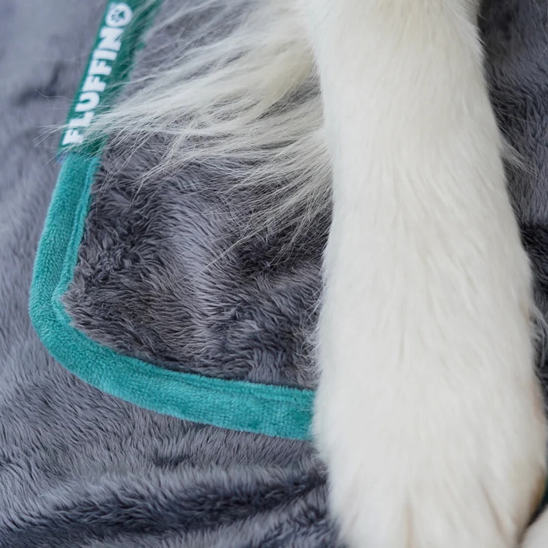Hundedecke/ Wendedecke /Kuscheldecke - 150x100 cm - Grau