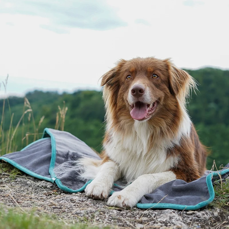 Hundedecke/ Wendedecke /Kuscheldecke - 150x100 cm - Grau
