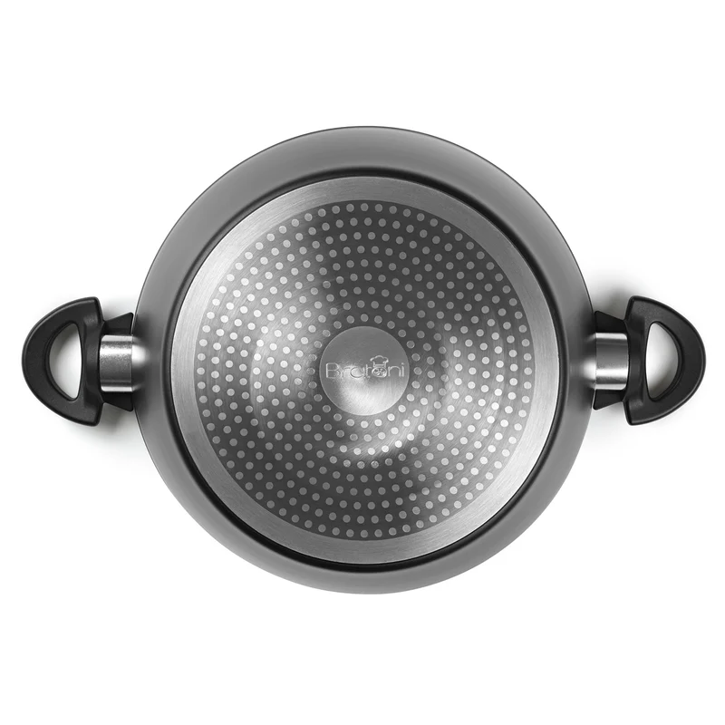Aluminium-Kochtopf geschmiedet - 20 cm - schwarz