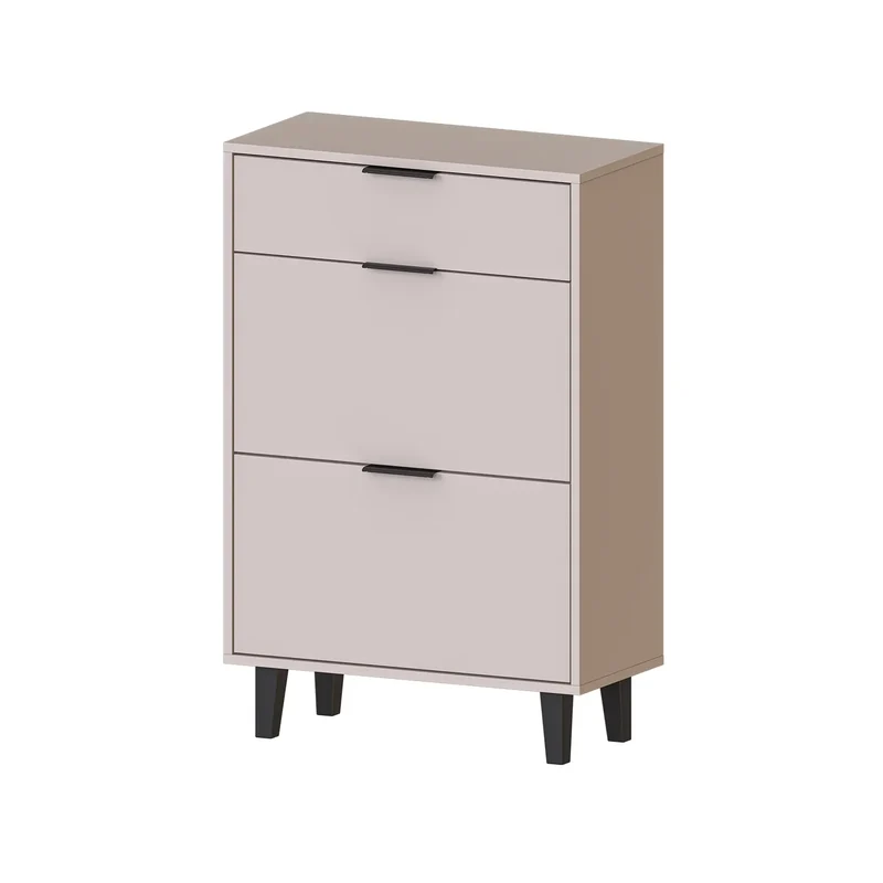 Roomart Schuhschrank NORD, 112 cm, mit 2 Schuhklappen und Schublade, in 2 Farben