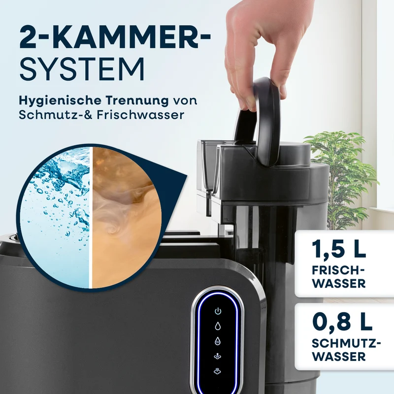 Polster- & Teppichreiniger Pro Steam inkl. 1 l Teppich- & Polsterreiniger-Konzentrat