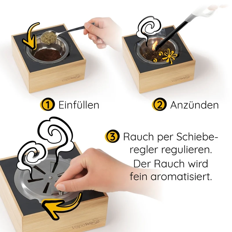 Räucherbox inkl. Pulver Orange & Rosemary (50 g)