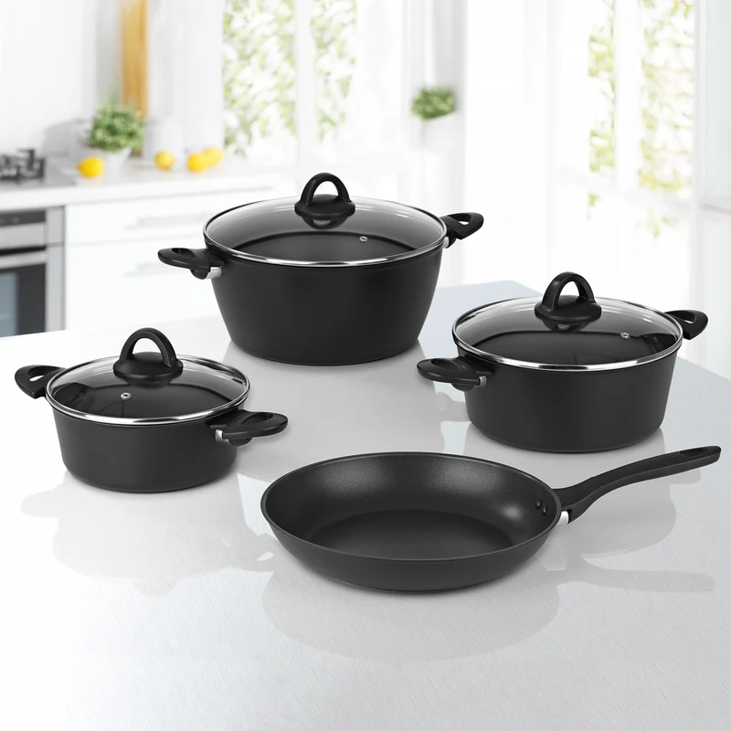 Aluminium-Pfanne geschmiedet - 28 cm - schwarz