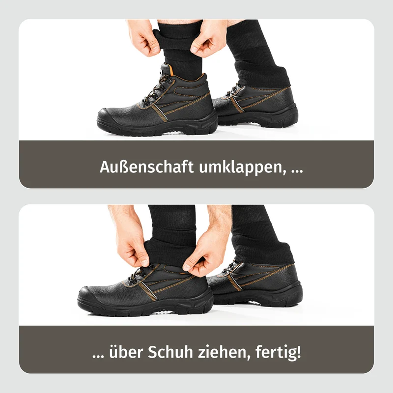 Funktions-Socke mit Doppelschaft - 2er-Set - Größe 36-39