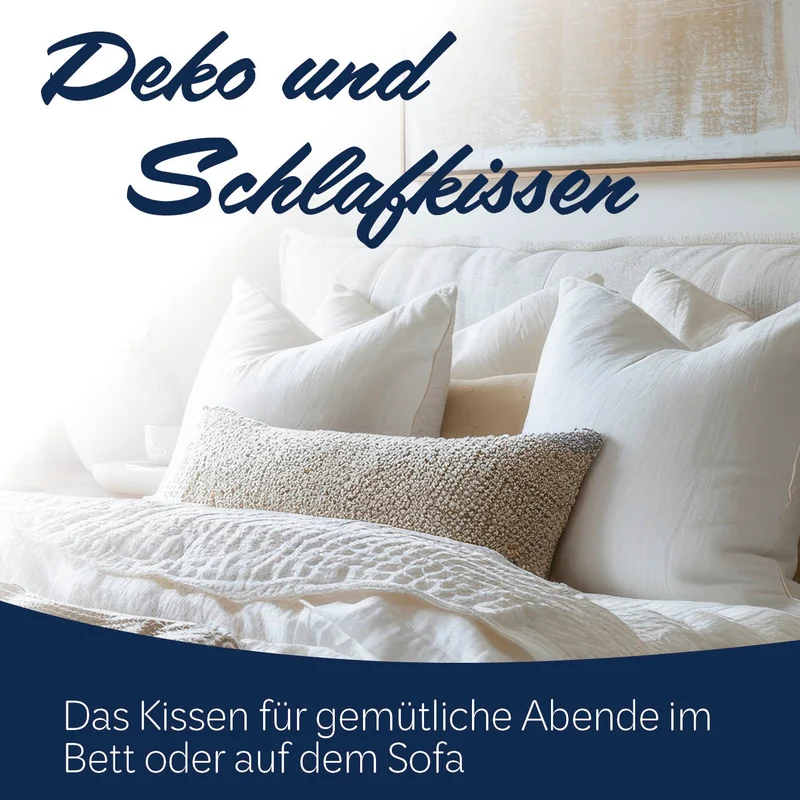 Microfaser Kopfkissen gesteppt - 80 x 80 cm