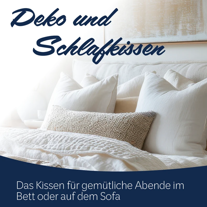 Microfaser Kopfkissen - Gesteppt - 40 x 80 cm - Weiß